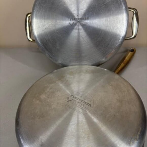 Fleischer and Wolf 10" frying pan 6Qt pot Lids Pro Grade Tri Ply Stainless Steel - Picture 3 of 7